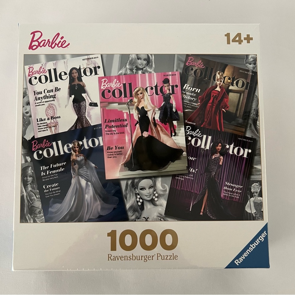 Ravensburger Barbie Collector Puzzle 1000 Piece‎ New Sealed 27" X 20" Fashion